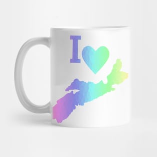 I LOVE Nova Scotia Pastels Mug